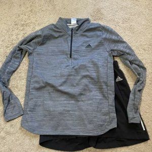 Adidas Mens Long Sleeve Quarter Zip